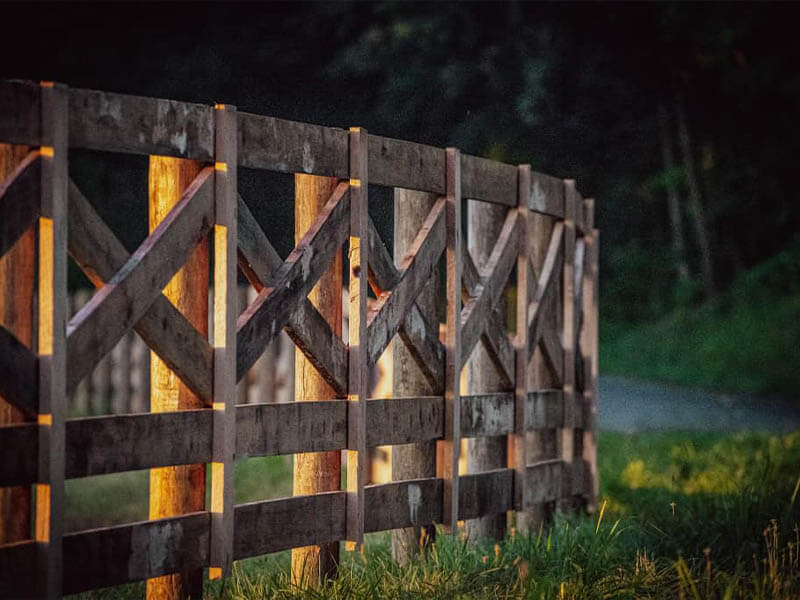 example of a wood board agricultural fence in Mid-Atlantic Region